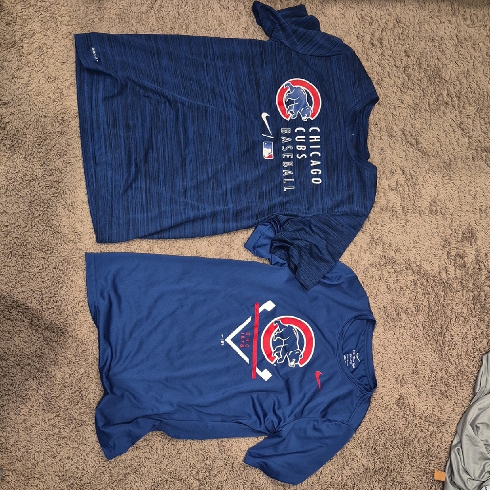 Nike Kids Blue Chicago Cubs Short Sleeve Tees